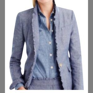 J.CREW Regent Chambray Blazer